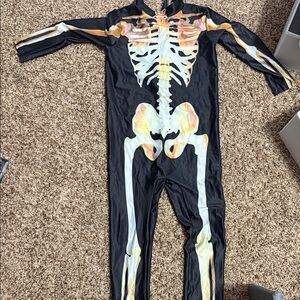 Skeleton Print Black Costume